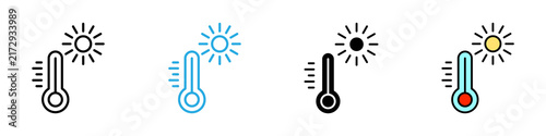  High Temperature multi - style icon design concept