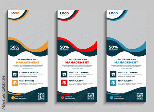 Corporate Business Roll Up Standee Banner Template
