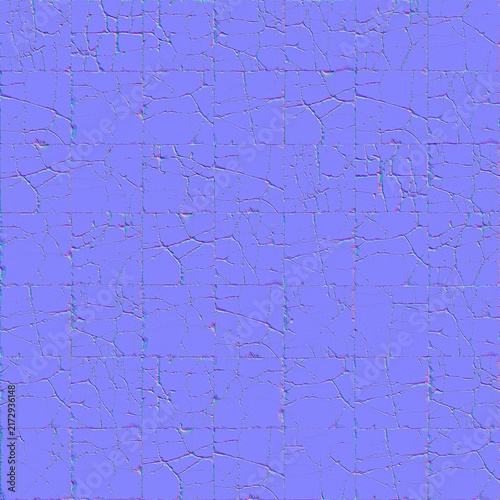 Fotografía Seamless normal map texture designed for 3D computer graphics, featuring detailed surface information for simulating depth, bumps, grooves, and fine material details without adding complex geometry