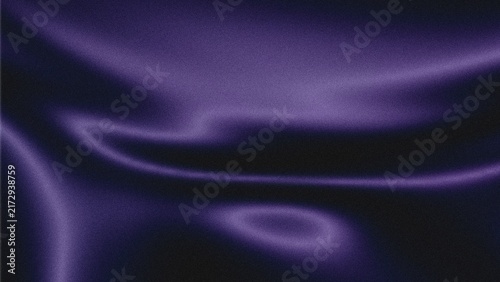 Bild auf Leinwand Dark purple satin fabric with elegant flowing folds and smooth reflective surfac