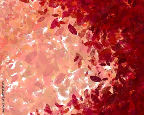 vibrant autumn background in shades of purple and crimson, autumnal crimson hues, vivid burgundy autumn leaves