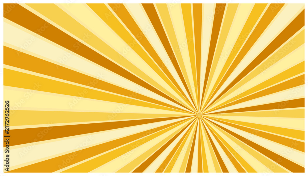 Obraz premium Golden ray sunburst pattern for versatile design backdrops.