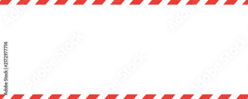 Bild auf Leinwand Red stripes on white background
