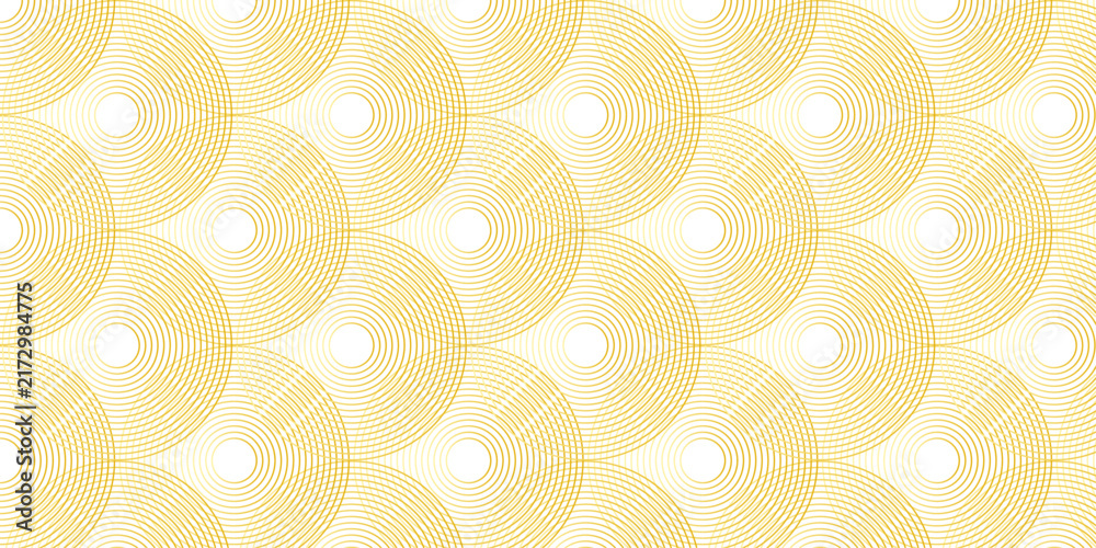 Fototapeta premium Modern abstract colorful circle line pattern background. Seamless design for banner and wave overlapping geometric wallpaper design.