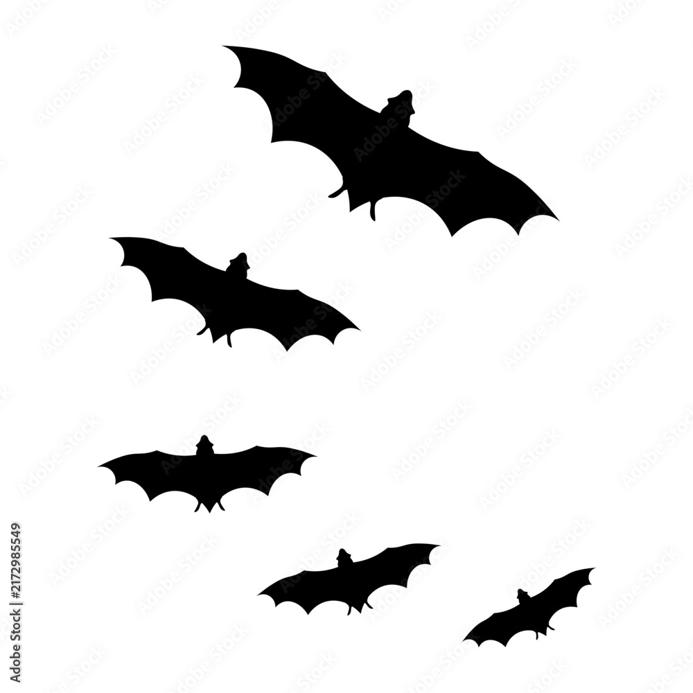 Fototapeta premium Halloween flying bat Icon