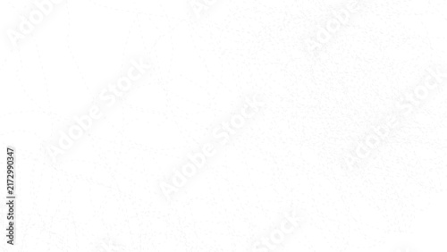 Quadro su tela Intricate white chain links forming a dense web structure against a dark solid m