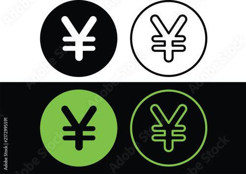 WebJapanese Yen and Chinese Yuan Currency Coin Symbol in Circle Frame Icon Set for Banking Finance and Asian Forex Exchange