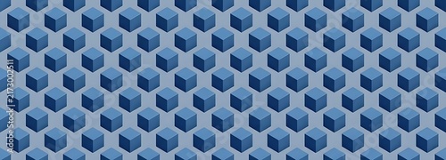 Minimal 3D Geometric Cube Pattern