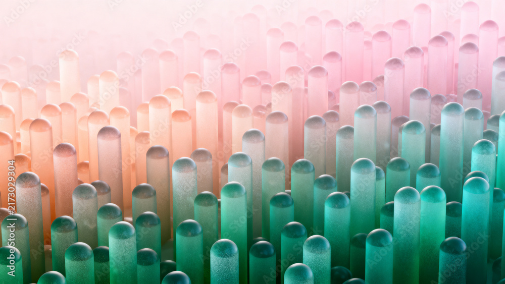 Obraz premium Abstract Background Cylindrical Rod Forest