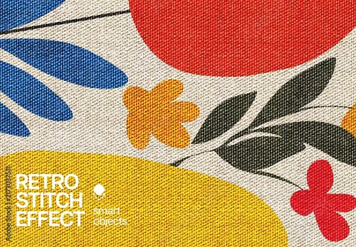 Woven Thread Effect For Poster And Social Media Design