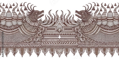 Elaborate Traditional South Asian Heritage Ornament with Intricate Decorative Motifs