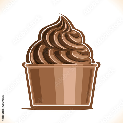 Vector illustration of Chocolate Ice Cream
