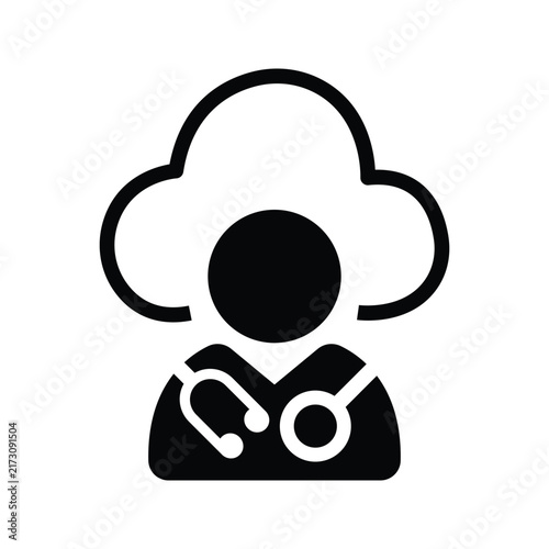 Online doctor icon
