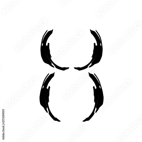 Minimalist dotted line emoticon featuring a shocked facial expression with a circular outline, wide eyes, and an open oval mouth isolated on a white background for clean design.