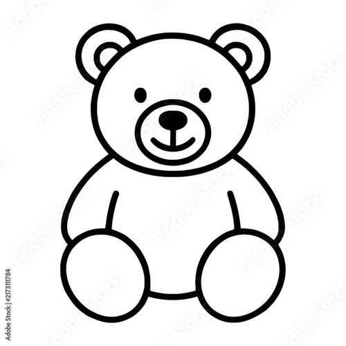 Easy Bear Coloring Page