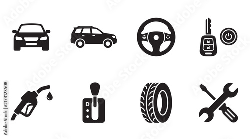 Automotive and Car Service Icon Collection