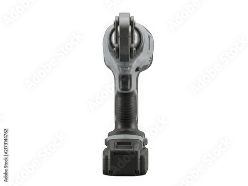 Obraz na płótnie cordless right angle drill driver power tool isolated on transparent background