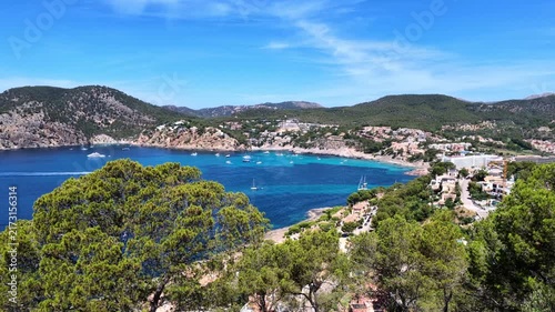 Mallorca, Bayof Camp de Mar from above