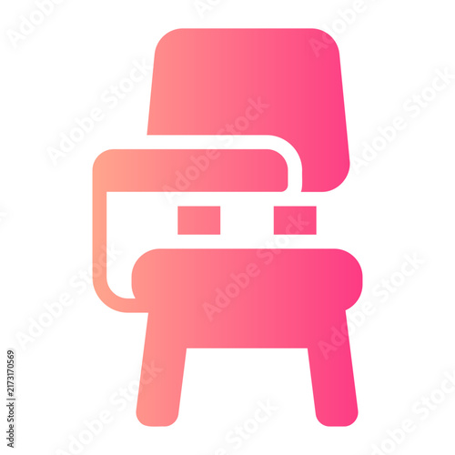 Obraz na płótnie school desk gradient icon