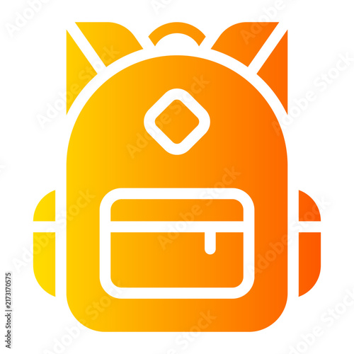 school bag gradient icon