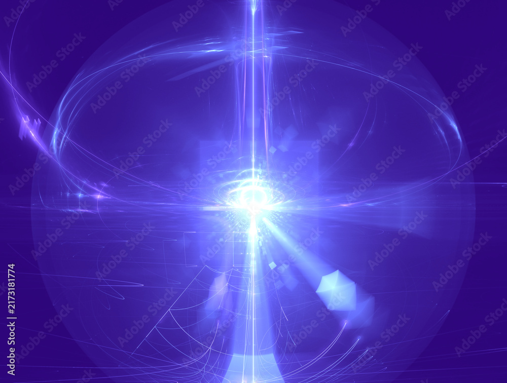 Fototapeta premium electric blue energy burst, quantum computing, artificial intelligence, data science, machine learning, algorithm, performance, efficiency, throughput, optimization, scalability, responsiveness