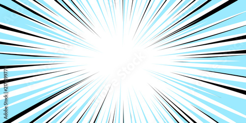 Radial lines in clean minimal style featuring dynamic burst patterns. Cartoon funny retro pattern strip mock up. Vector halftone illustration.  Abstract design green gradient shine rays background. 