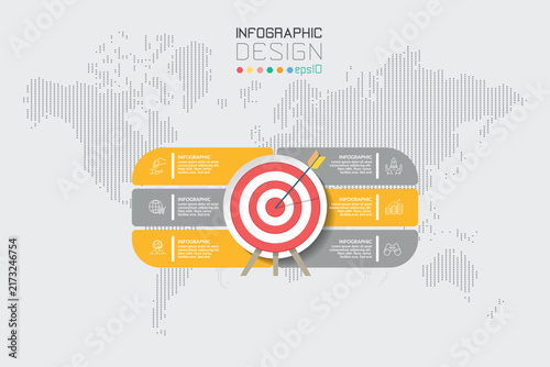 Target Board Flowchart Diagram Business Infographic
