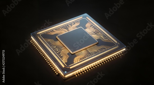 QuantumCore X9: Advanced Microchip with Gold Circuitry Technology