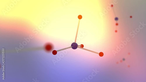 Cobalt Molecule Floating in Microscopic World