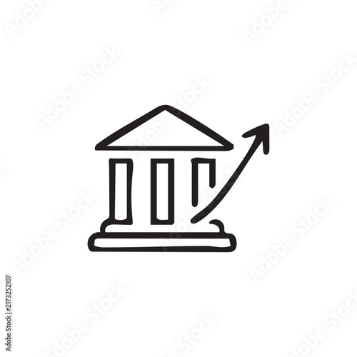Bank Rate Rising Icon