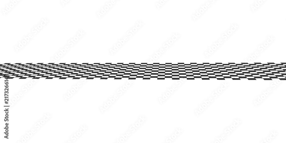 Fototapeta premium Checkered flag wave on white background design for sport race championship vector illustration.