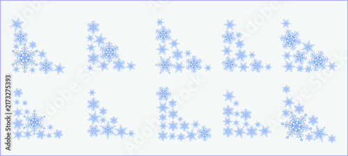 Blue Snowflake Corner