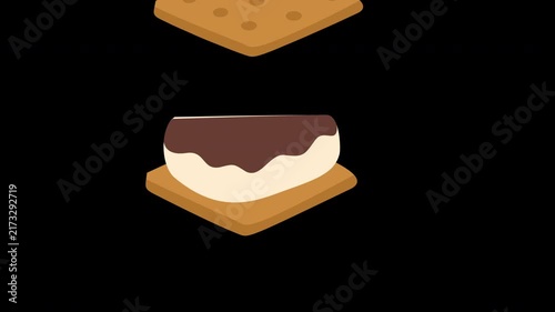s'mores dessert snack illustration