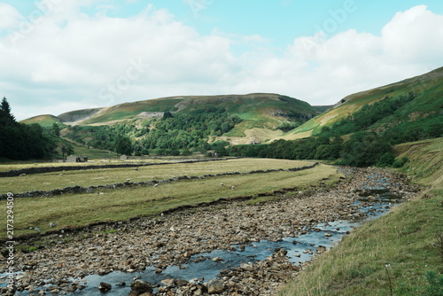 Lead Mines, The River Swale, Barns near Keld , Upper Swaledale, Yorkshire Dales. UK