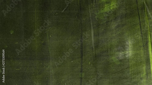 A moving dynamic abstract background with paint strokes and highlights, a looping green background for the base.