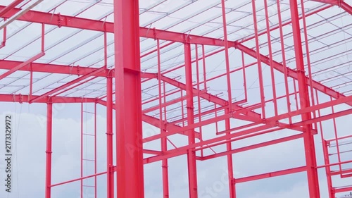 Structures and construction sites for large-scale buildings, projects factories, shopping malls, and outdoor construction areas hazardous zones within industrial plants. Metal beam