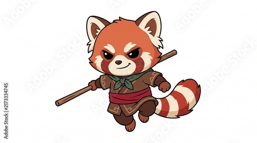 Chibi ninja racoon