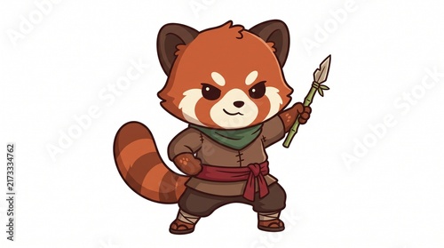 Chibi ninja racoon