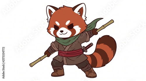 Chibi ninja racoon