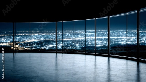 Obraz na płótnie dedicated to machine learning development, massive holographic algorithms projected throughout a dark futuristic space