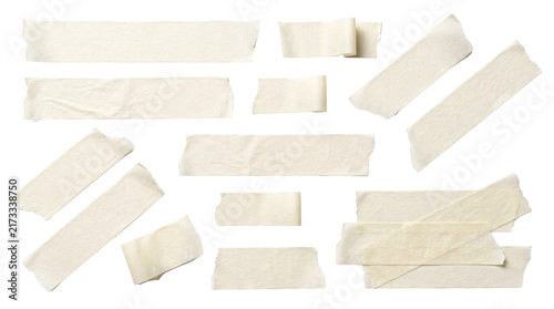 Obraz na plátně Adhesive masking tape strips set for paper scrapbooking.