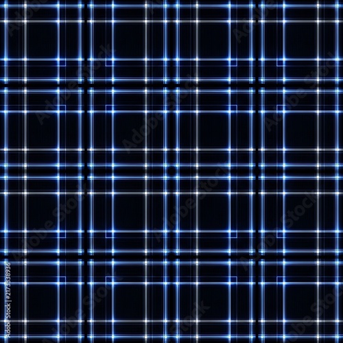 Abstract Futuristic Neon Blue Glowing Digital Grid Pattern