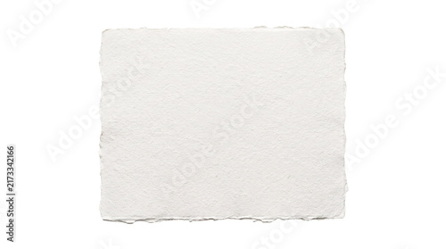Rough texture white paper with torn edges for background.