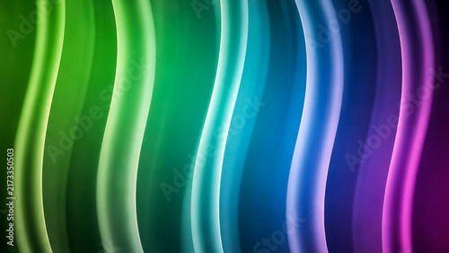 Abstract Aurora Gradient Motion Background with Flowing Light Ribbons