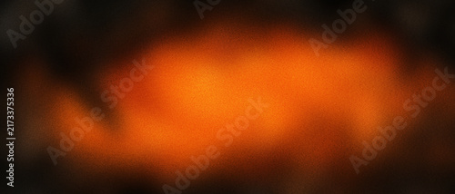 Obraz na plátne Orange and black watercolour gradient autumn halloween background