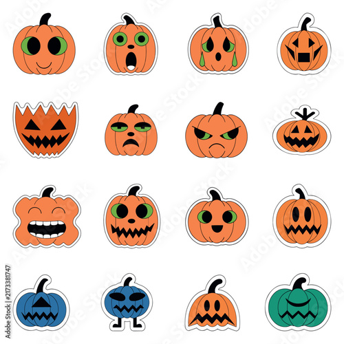 halloween pumpkin set