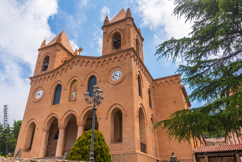 View of Gibilmanna Sanctuary in Cefalù, Palermo, Sicily, Italy, Europe, World Heritage Site