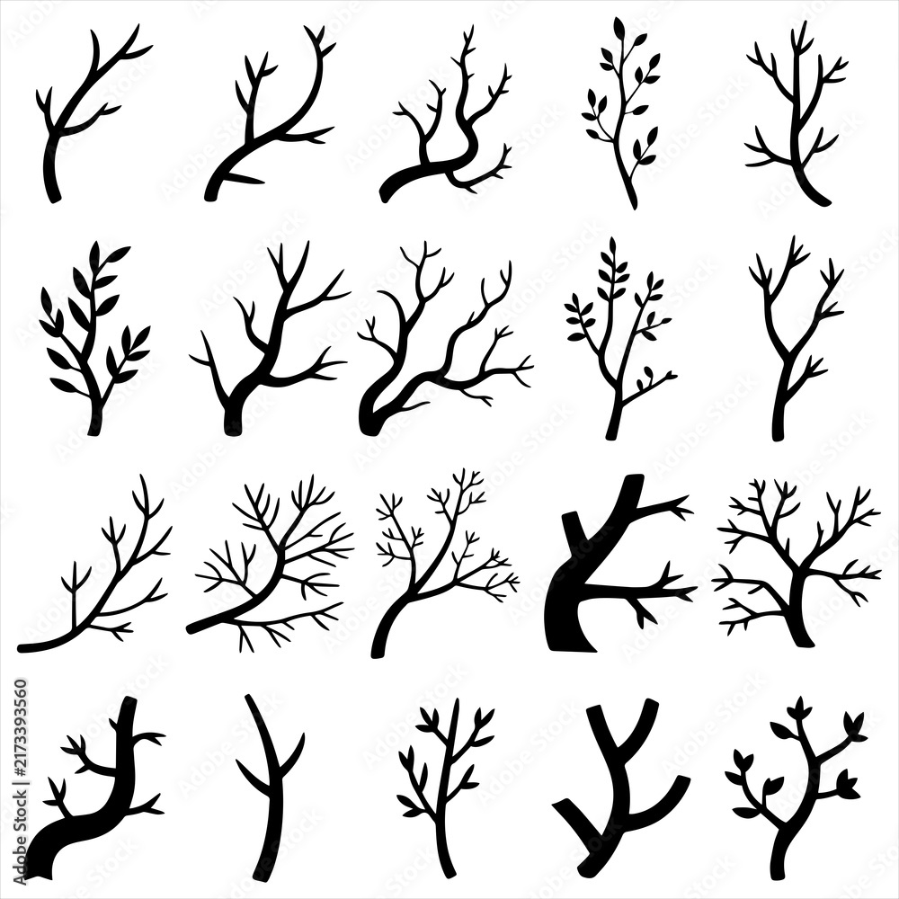 Obraz premium Branch Silhouette Clip Art