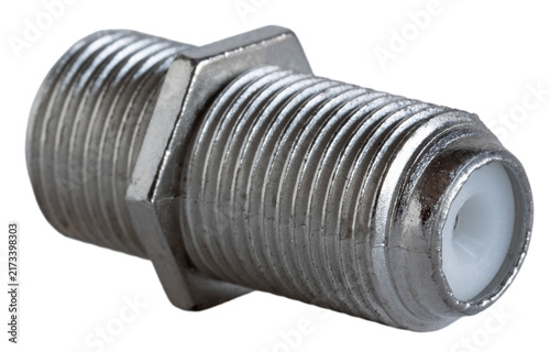 Fotografía Plug that connects two RG6 coax cables