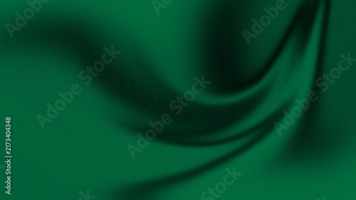 Konstfotografi Close-up of smooth green satin fabric with elegant drape and sheen